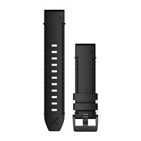 Garmin QuickFit® 22 Watch Strap, black Horween® leather Garmin QuickFit® 22 Watch Strap, black Horween® leather