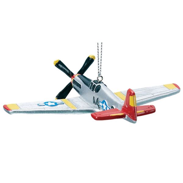 Vánoční ozdoba Tuskegee Airmen P-51 Mustang