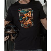 BORN TO FLY T-Shirt P-51 MUSTANG WILD WEST, XXL