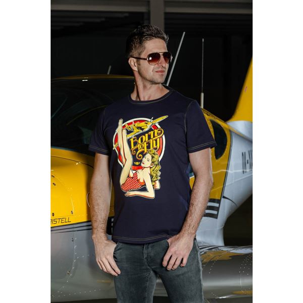 BORN TO FLY T-Shirt SPITFIRE Pin-up M
