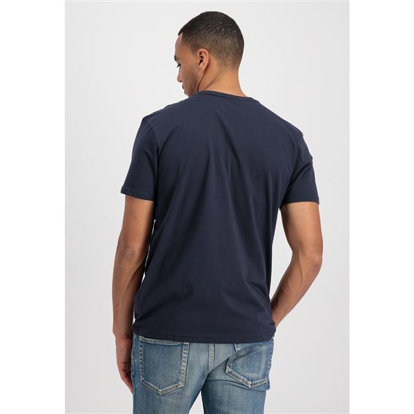 Alpha Industries Tričko Basic tm. modré, M