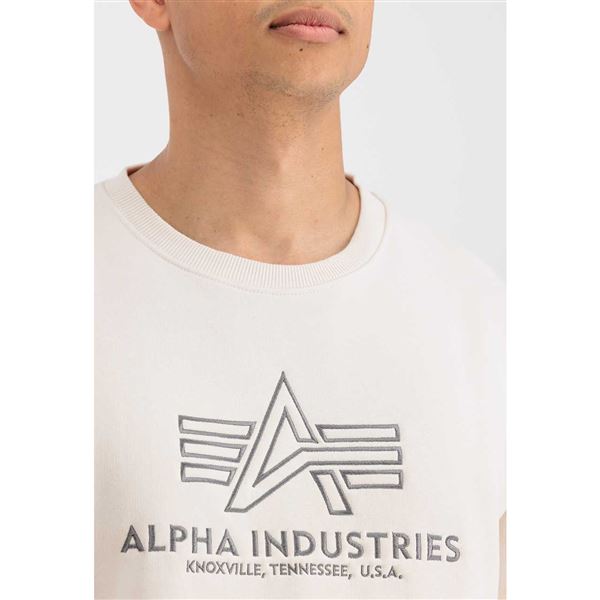 Alpha Industries Mikina Basic krémová, S