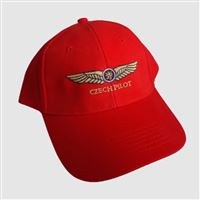 Czech Pilot kšiltovka, červená