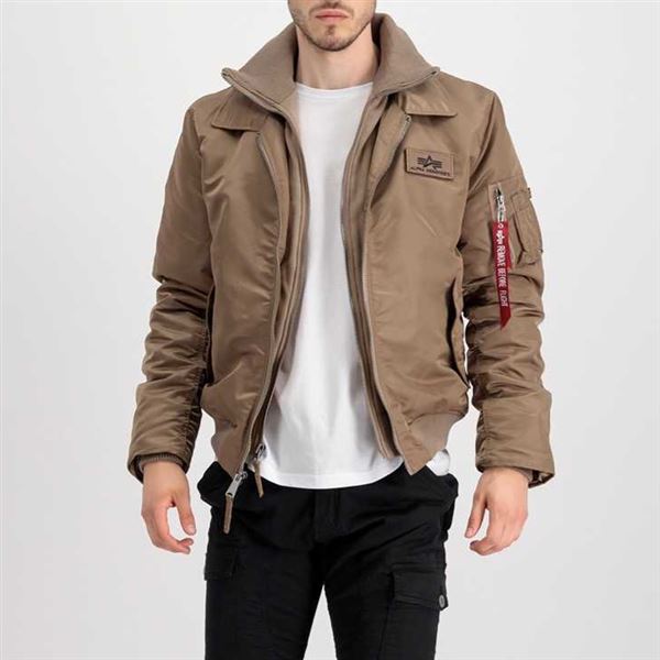 Alpha Industries Bunda CWU Jet Blast hnědá, L