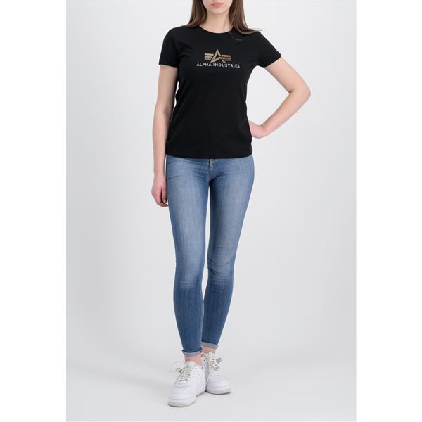 Alpha Industries Tričko dámské Crystal černé, L