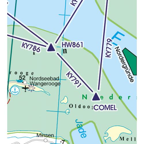 Dánsko VFR ICAO mapa 2024