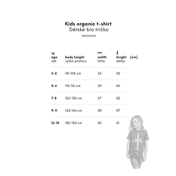 EEROPLANE Dětské tričko Boeing 737, 9-11y