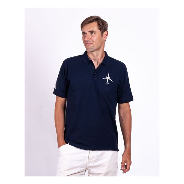 EEROPLANE Polo tričko Boeing 737-800 navy, M