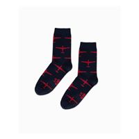 EEROPLANE L-13 Blanik Socks navy/red, 43/46 EEROPLANE L-13 Blanik Socks navy/red, 43/46