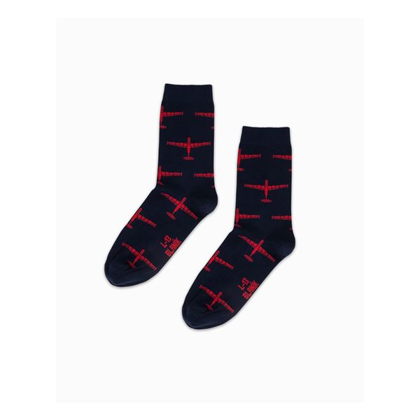 EEROPLANE L-13 Blanik Socks navy/red, 43/46
