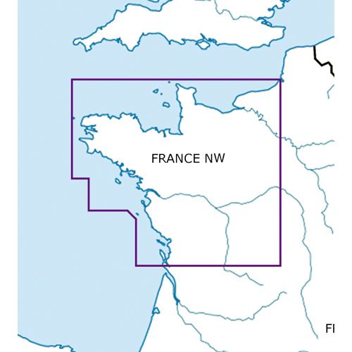Francie Severozápad VFR mapa 2024