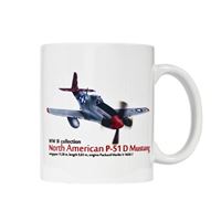 Hrnek s letounem P-51D Mustang