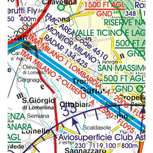 Italy Center VFR Chart 2023