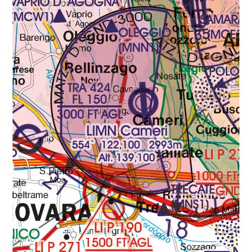 Italy Center VFR Chart 2023
