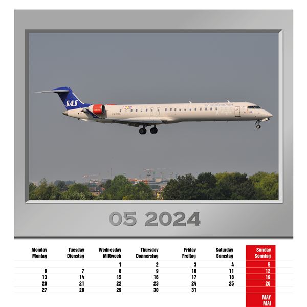 Airplanes calendar 2024