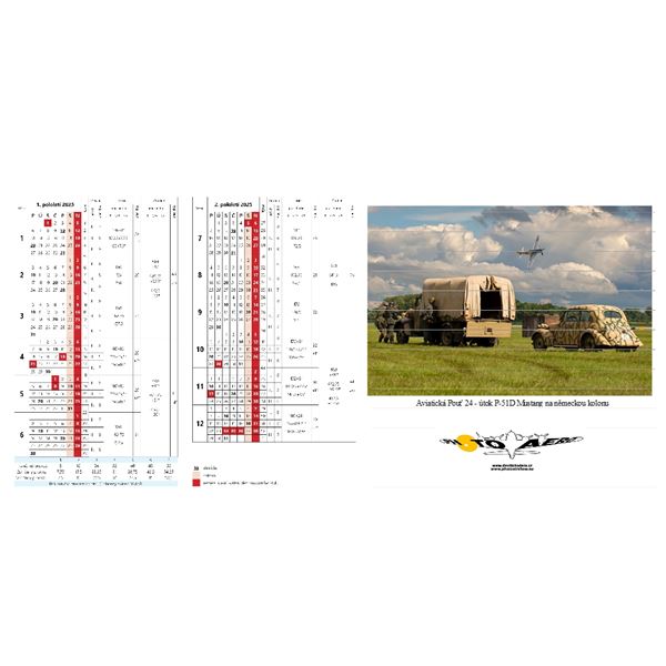 Kalendář AIRSHOW 2025 stolní 