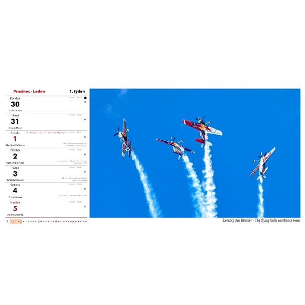 Kalendář AIRSHOW 2025 stolní 