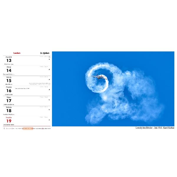 Kalendář AIRSHOW 2025 stolní 