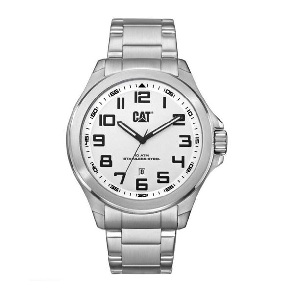 CAT Watch - Operator Steel, white