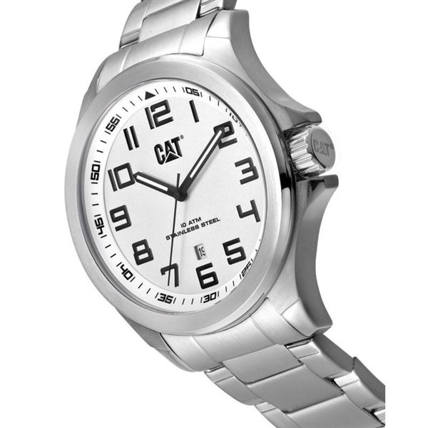 CAT Watch - Operator Steel, white