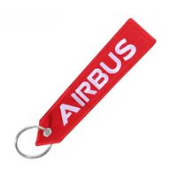Key Ring AIRBUS A320 red