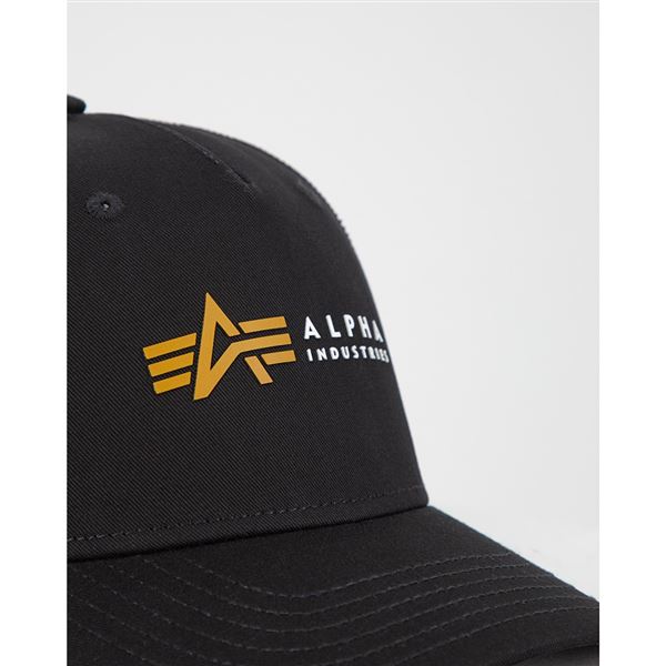 Alpha Industries Kšiltovka Label černá