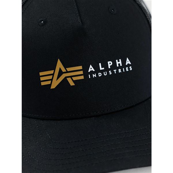 Alpha Industries Kšiltovka Label černá