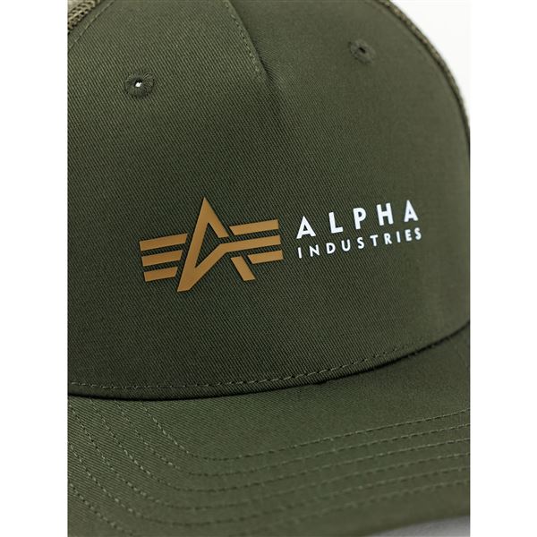 Alpha Industries Kšiltovka Label khaki