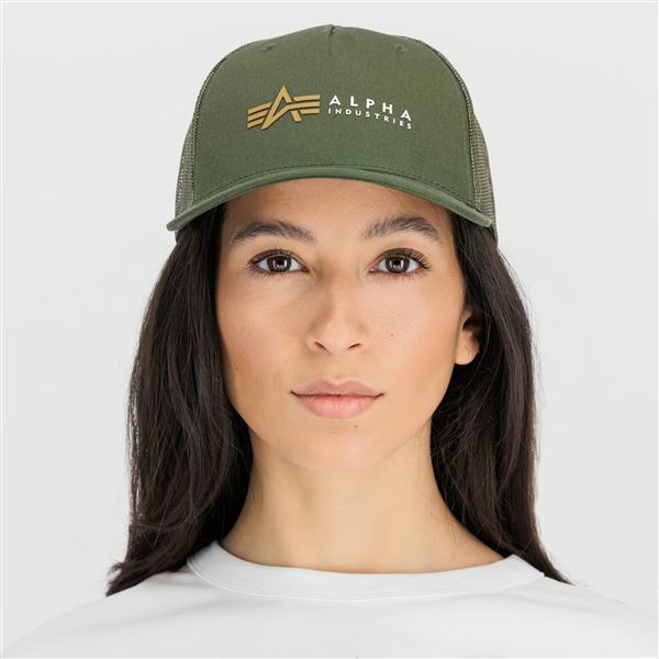 Alpha Industries Kšiltovka Label khaki