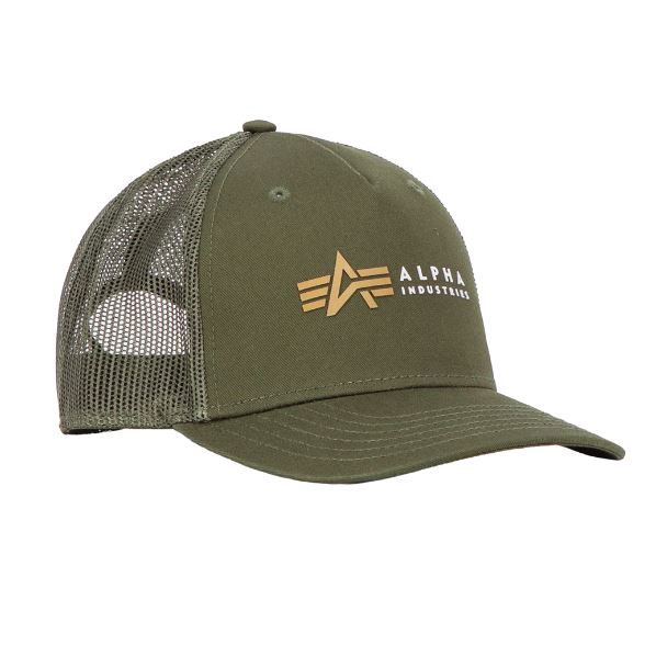 Alpha Industries Kšiltovka Label khaki