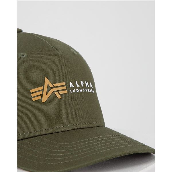 Alpha Industries Kšiltovka Label khaki