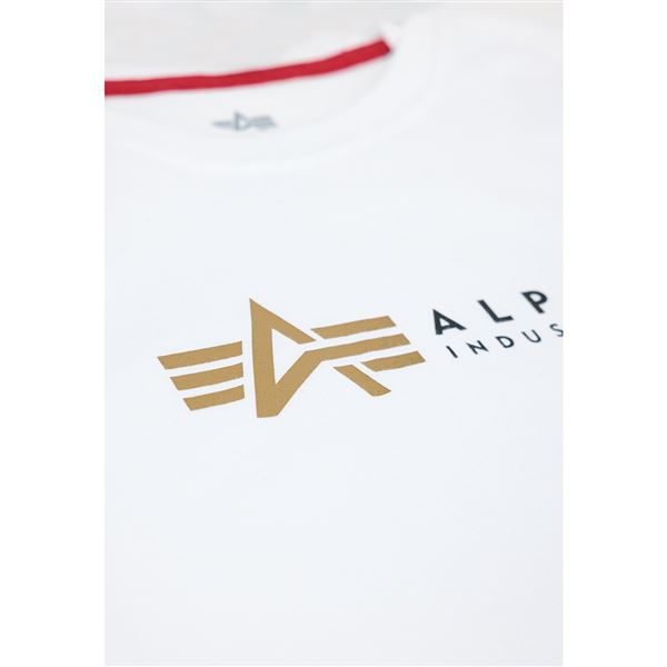 Alpha Industries Dětské tričko Label bílé, vel 8