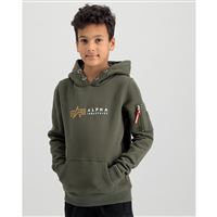 Alpha Industries Dětská mikina Label khaki, vel 8