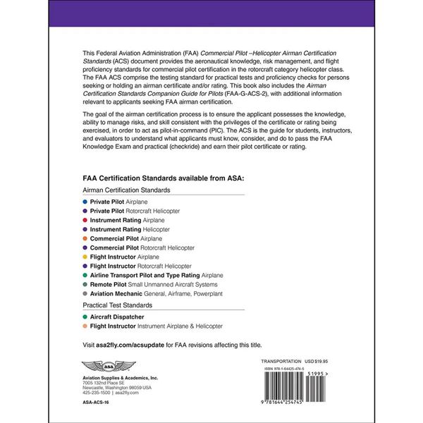 ASA Commercial Pilot Helicopter ACS