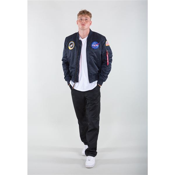 Alpha Industries Bunda MA-1 VF NASA, modrá M