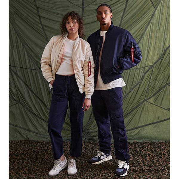 Alpha Industries Bunda MA-1 HERITAGE modrá, M