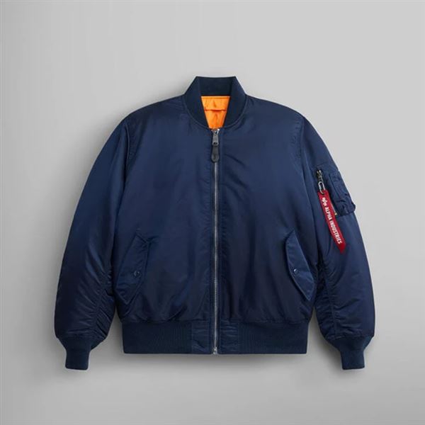 Alpha Industries Bunda MA-1 HERITAGE modrá, M