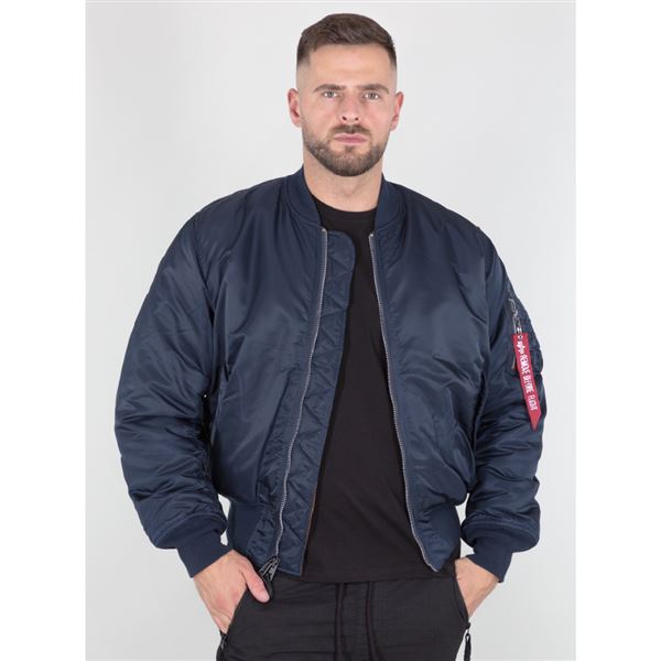 Alpha Industries Bunda MA-1 HERITAGE modrá, M