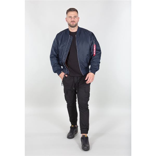 Alpha Industries Bunda MA-1 HERITAGE modrá, M
