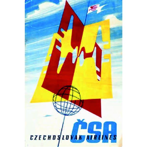 Magnetka Czechoslovak Airlines ČSA, malá