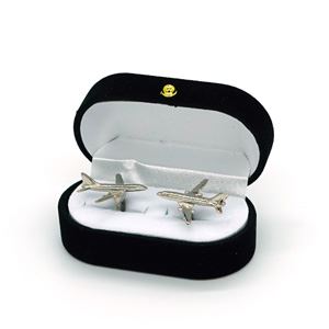 Manžetové knoflíčky Boeing 737, stříbrné