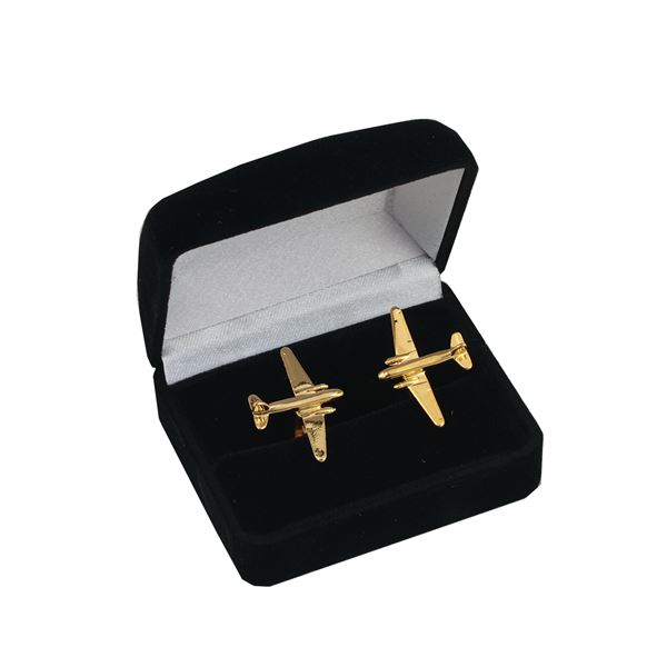 Douglas DC-3 Cufflinks, gold