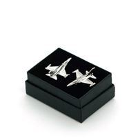 F16 Falcon Cufflinks, silver
