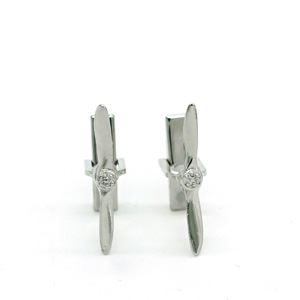 Propeller Cufflinks, silver