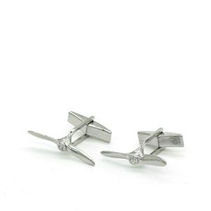 Propeller Cufflinks, silver