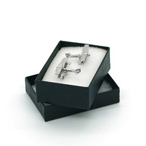 Manžetové knoflíčky Tiger Moth, stříbrné