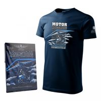 ANTONIO Tričko rogalo MOTOR HANG-GLIDING modré, M