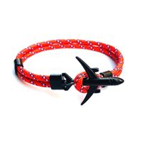 Airplane Bracelet - red-blue, airplane black