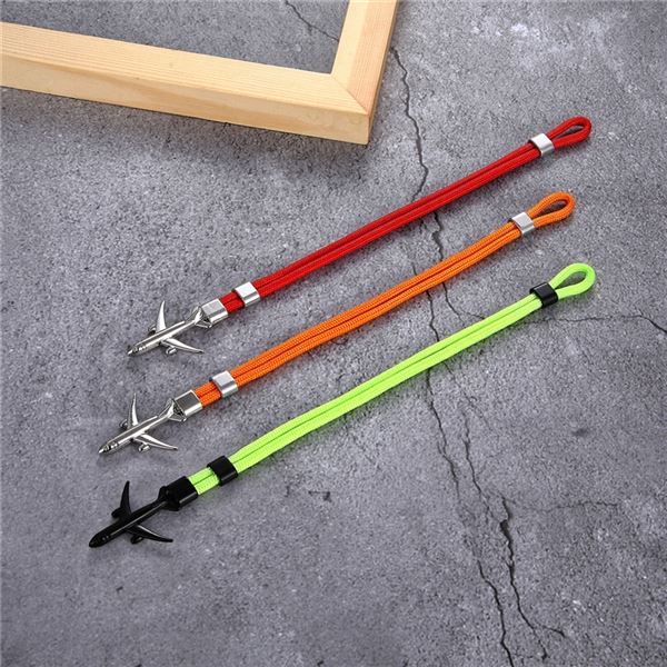 Airplane Bracelet - neon, airplane black, 21 cm