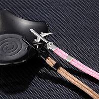 Airplane Bracelet Child pink, plane silver, 16 cm